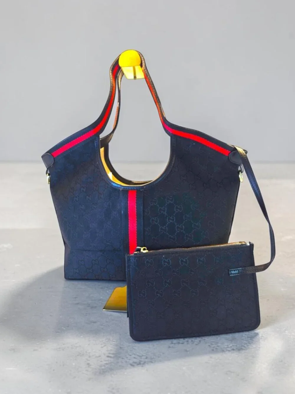 SALE!! Spacious Black Fabric Hobo/Tote with Red and Black Accents NWOT